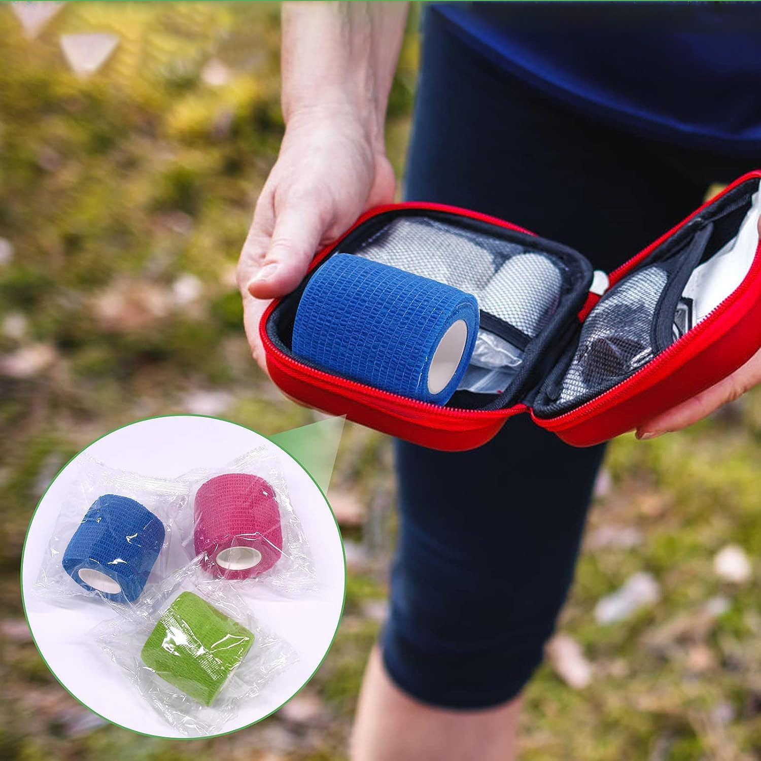 Bộ dụng cụ sơ cứu miễn phí bằng cao su, Băng dính quấn linh hoạt