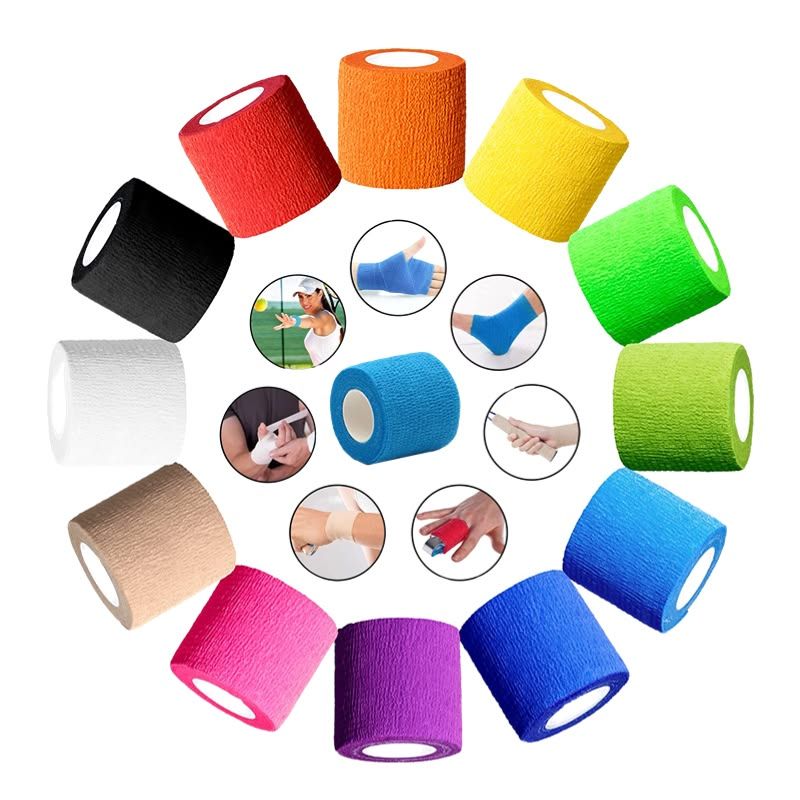 Băng quấn dùng trong thể thao và sơ cứu – Băng nén tự dính (2,5cm, 5cm, 7,5cm, 10cm)