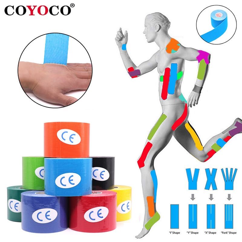 Băng Kinesiology chống nước để hỗ trợ vai – Băng thể thao để tập luyện, ổn định và phục hồi
