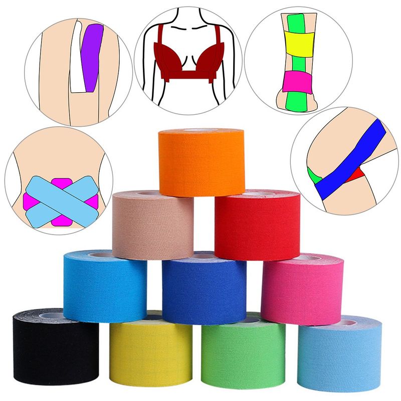 Cuộn băng Kinesiology – Băng thể thao chống nước giúp hỗ trợ cơ bắp, giúp khớp thoải mái và phục hồi (2,5cm đến 10cm)