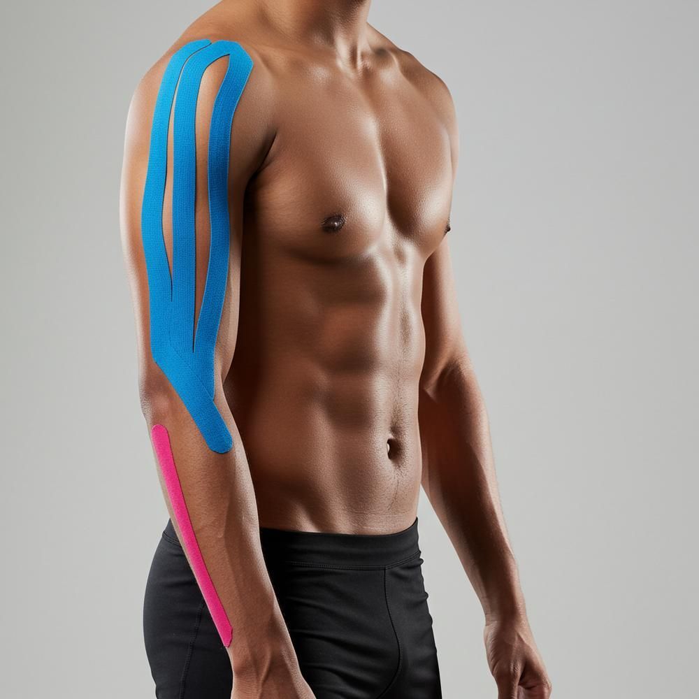 Cuộn băng Kinesiology để hỗ trợ cơ bắp và ổn định khớp | Băng thể thao cotton co giãn, thoáng khí